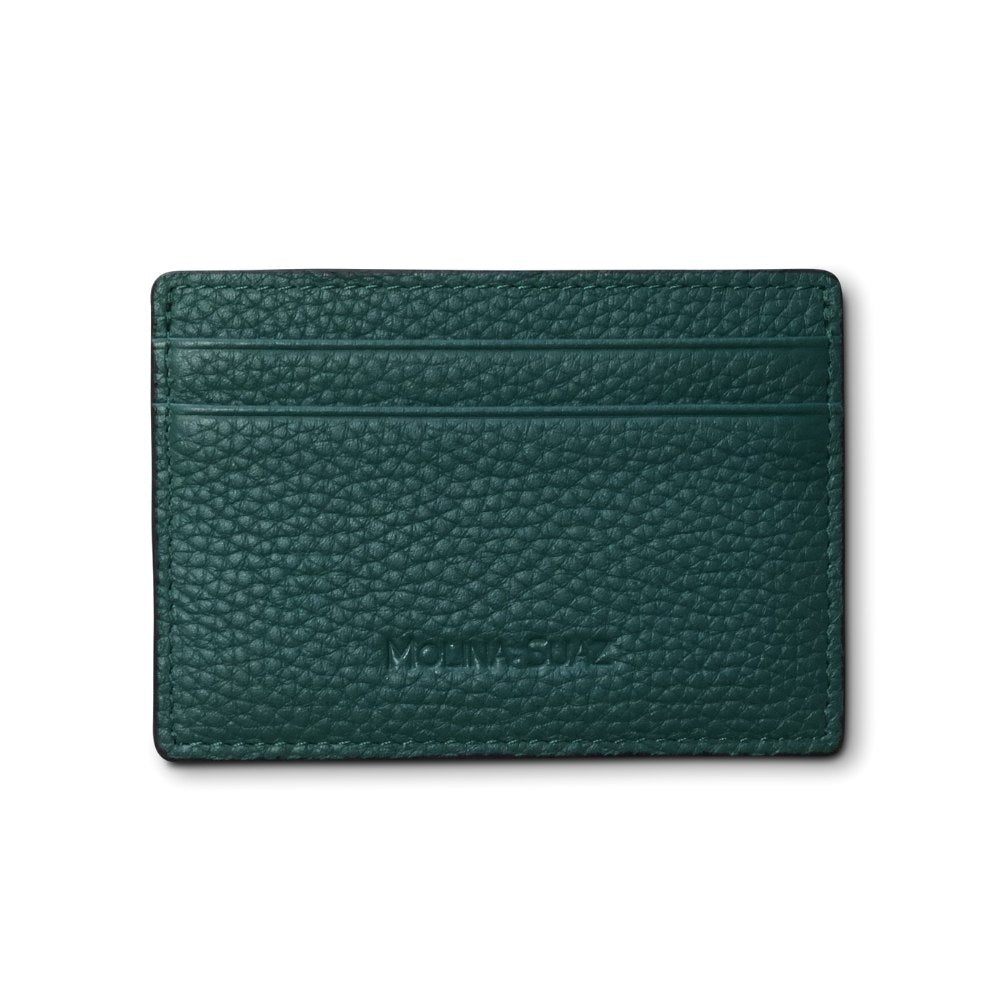 Classic Pebbled Cardholder - Forest Green – Molina Suaz
