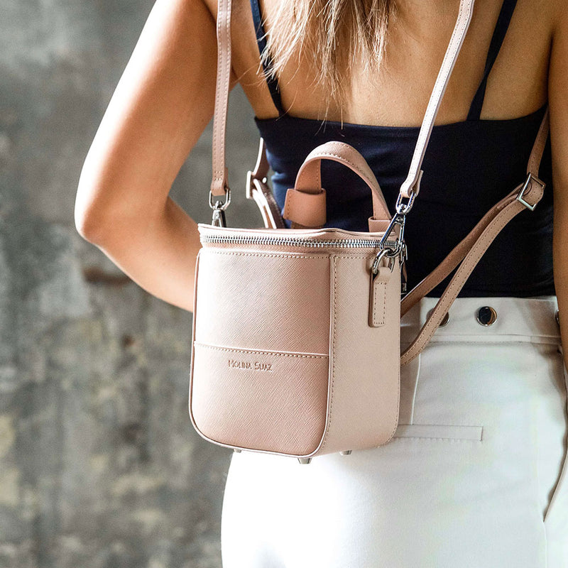 saffiano mini backpack personalised 