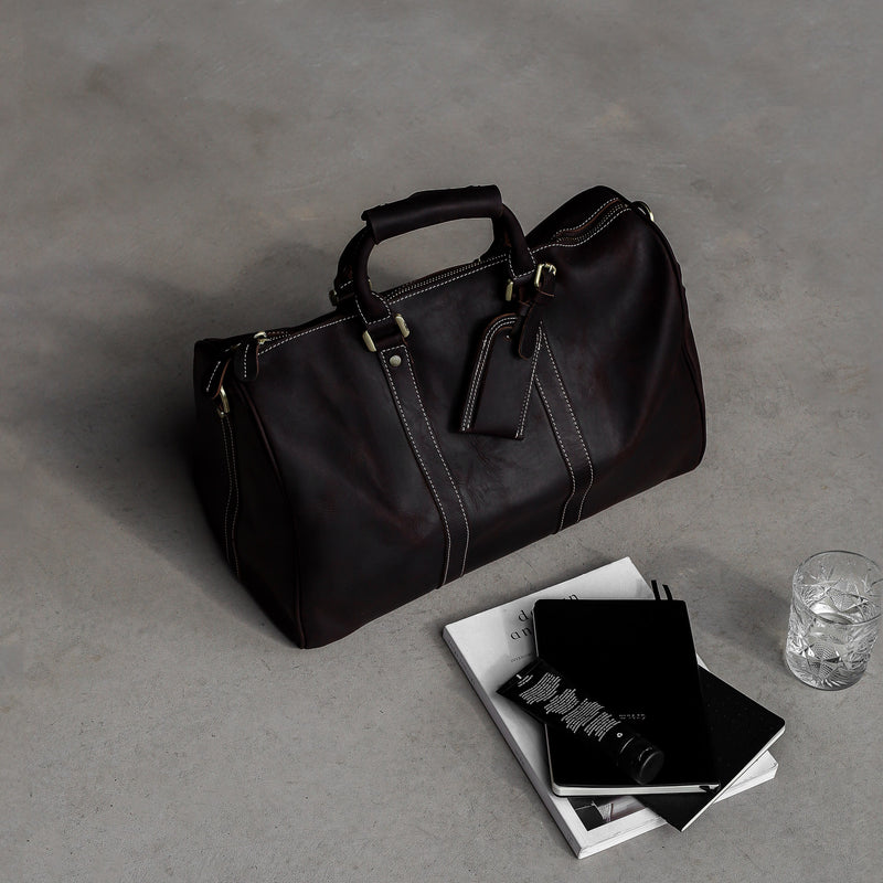 Men’s genuine leather Weekender Bag